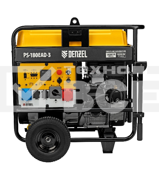Электрогенератор бензиновый Denzel PS-180EAD-3, 18 кВт, 110 дБ, 265 кг