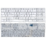 Клавиатура для ноутбука Asus X756 белый без рамки (горизонтальный Enter), фото4