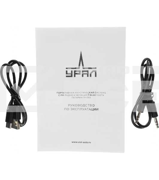 Портативная колонка Ural Гагарин ГР-003, 30W, 2.0 BT, 10м, 2500mAh, черный
