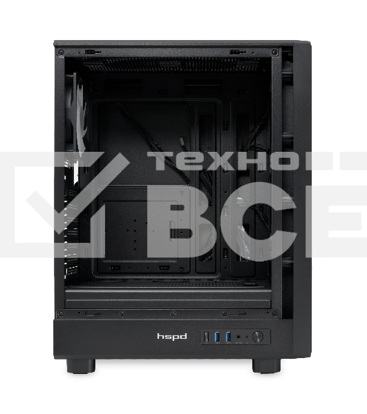 Компьютерный корпус  HSPD M510, Mesh Mid Tower, черный, TG, 0.5 SPCC, 4x120mm ARGB ATX, mATX, mITX 180/280/160mm 1x2.5