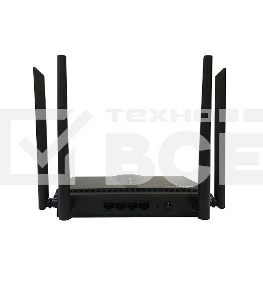 Двухдиапазонный Wi-Fi 6 маршрутизатор AX1800, 1x1000Base-T WAN, 3x1000Base-T LAN, 4 внешние антенны 5 dBi