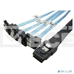 Кабель Amphenol internal mini SAS HD to 4 SATA,12G,INT,100CM SB, 28/30AWG(analog CBL-SAST-0699), фото 1