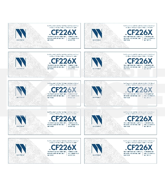Картридж NVP совместимый NV-CF226X-SET10 для HP LaserJet Pro M402d/ M402dn/ M402dn/ M402dne/ M402dw/ M402n/ M426dw/ M426fdn/ M426fdw (9000k) (10 шт)