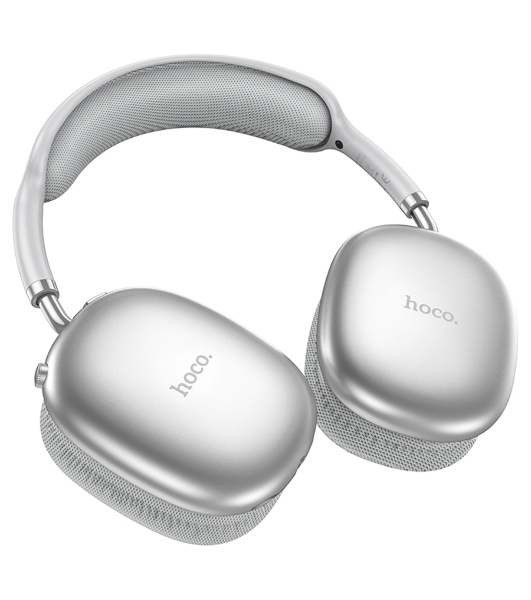 Полноразмерная гарнитура беспроводная Hoco W73, серебристый