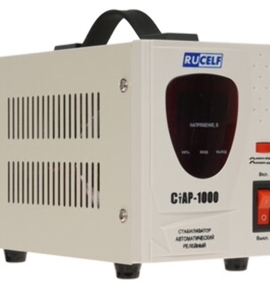 Стабилизатор напряжения Rucelf CTAP-1000VA 1000ВА, диапазон 140-270,однофазный,управление релейное, дисплей,точность 220+-6%, КПД 98%.