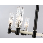 Люстра Ambrella light LH55501/6 SN/BK/CL сатин никель/черный/прозрачный E14*6 max 40W D570*760, фото4