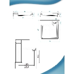 Комплект BAU 4 в 1: раковина над стиральной машиной BAU Stil 60х60 литьевой мрамор, кронштейны, сифон и смеситель Hotel Black, черный, фото12