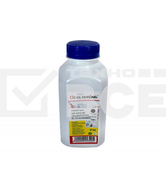 Тонер CF217/CF218/CF230/CF233 для принтеров HP LJ Pro M102/M130/M104/M106/M203 140 гр (S122) Colouring Фас РФ (СПБ)