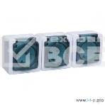 Розетка силовая  Iek ERMP32-K03-16-54-EC РСб23-3-ГПБд роз 3м с з/к о/у  IP54 (дымчатый) ГЕРМЕС PLUS, фото4
