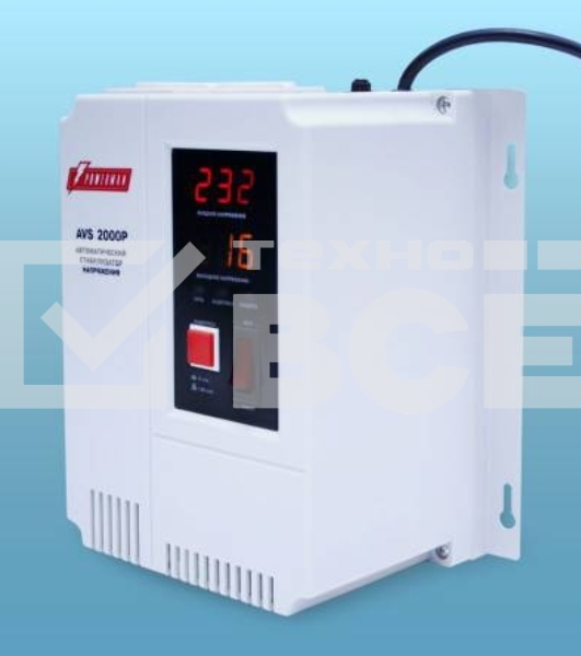 Стабилизатор напряжения Powerman AVS-P Voltage Regulator 3000VA, Digital Indication, Wall Mount, Hardwire Input/Output, 230V, 1 year warranty, White