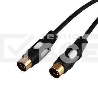Шнур DIN 5 Pin - DIN 5 Pin, длина 1,5 метра (GOLD) Rexant