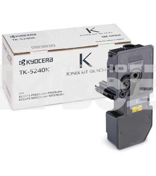 Картридж лазерный Kyocera TK-5240K (1T02R70NL0) черный для P5026cdn/P5026cdw, M5526cdn/M5526cdw 4000 стр.