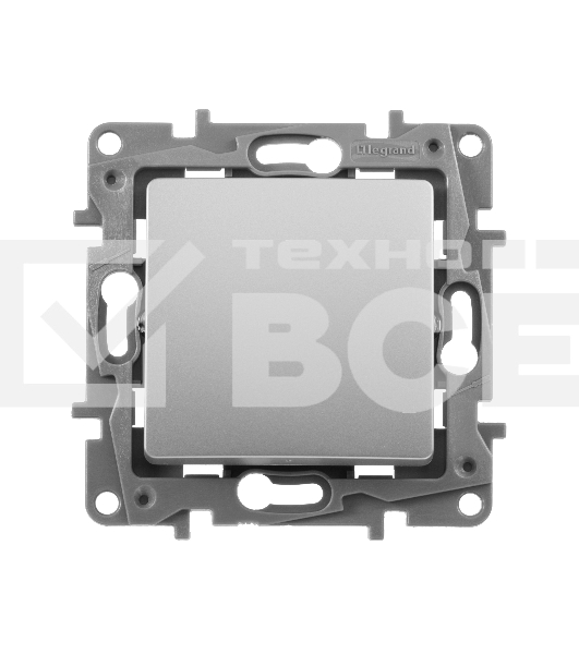 Переключатель промежуточный, винтовые клеммы, Etika, 10AX, 250В~, алюминий Переключатель промежуточный, винтовые клеммы, Etika, 10AX, 250В~, алюминий