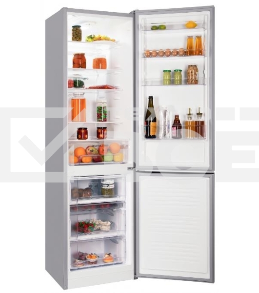 Холодильник Nordfrost NRB 154 X нержавеющая сталь мат. двухкамерный 238/115 морозилка снизу