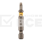 Набор бит TORX 15х50, сталь S2, шестигранный профиль, 10 шт. Denzel, фото2