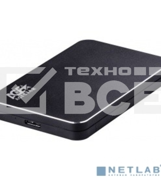 Внешний корпус для HDD AgeStar 3UB2A18 SATA алюминий черный 2.5'