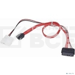 Кабель Gembird/Cablexpert Кабель Combo miniSATA , molex+SATA/miniSATA, 6pin+7pin, (длина инт-50см, пит-30см) (CC-SATA-C3), фото2