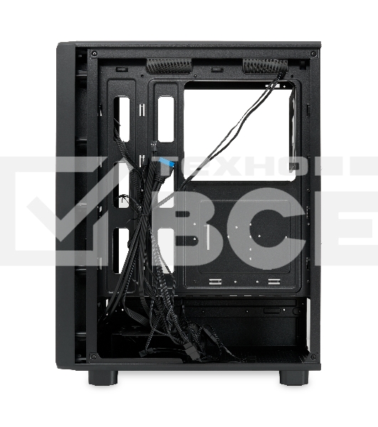 Компьютерный корпус  HSPD M510, Mesh Mid Tower, черный, TG, 0.5 SPCC, 4x120mm ARGB ATX, mATX, mITX 180/280/160mm 1x2.5
