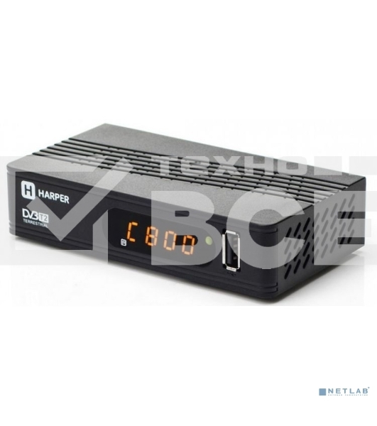 Ресивер DVB-T2 Harper HDT2-1514,черный