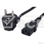 Кабель питания Гарнизон GPC-186-1-1.8M, Schuko-C13, 3x1.0 мм2, 16A, CCA, с заземлением, 1.8 м, черный, пакет, фото7