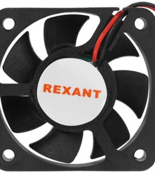 Вентилятор для корпуса Rexant RХ 5015MS 12VDC черный, 50 мм, 5000 об/мин, 33 дБ, 2 pin