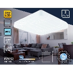 Потолочный светодиодный светильник Ambrella light FZ1152 WH белый 30W 6400K 370*370*85 (Без ПДУ), фото 1
