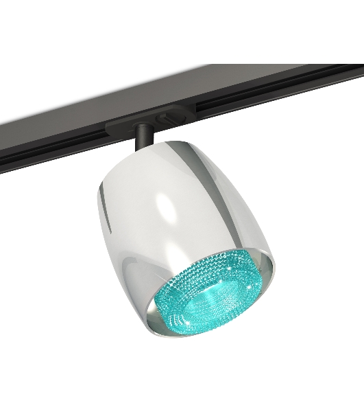 Светильник Ambrella light XT1143010 PSL/BL/SBK серебро полированное/голубой/черный песок MR16 GU5.3 (A2537, C1143, N7194)