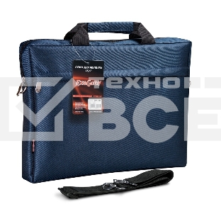Сумка ExeGate EX205137RUS Start S15 Deep Blue, темно-синяя, полиэстер, для ноутбуков до 15.6