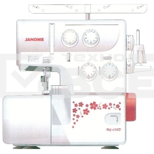 Оверлок Janome HQ-075D белый