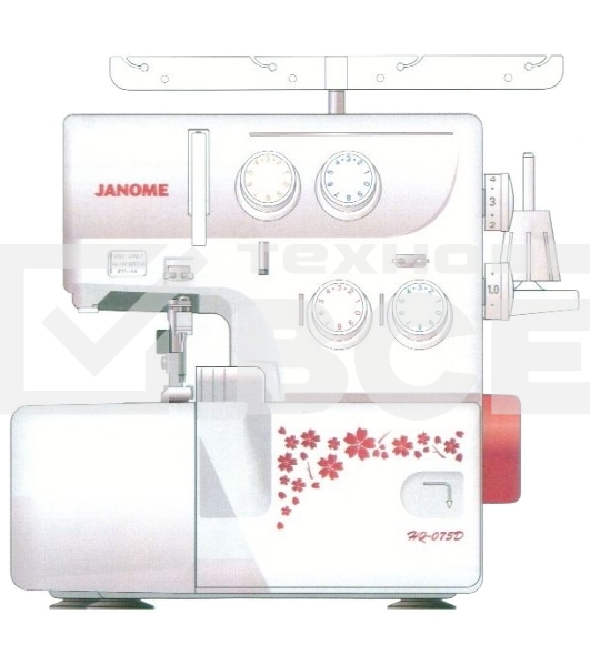 Оверлок Janome HQ-075D белый