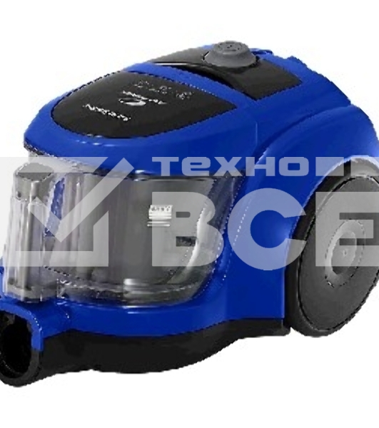 Пылесос Samsung VCC4520S36 синий/черный, 350/1600 Вт, уборка сухая, пылесборник контейнер 1.3 л