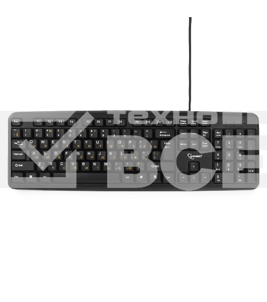 Клавиатура Gembird KB-8320UXL-BL проводная, USB, черный