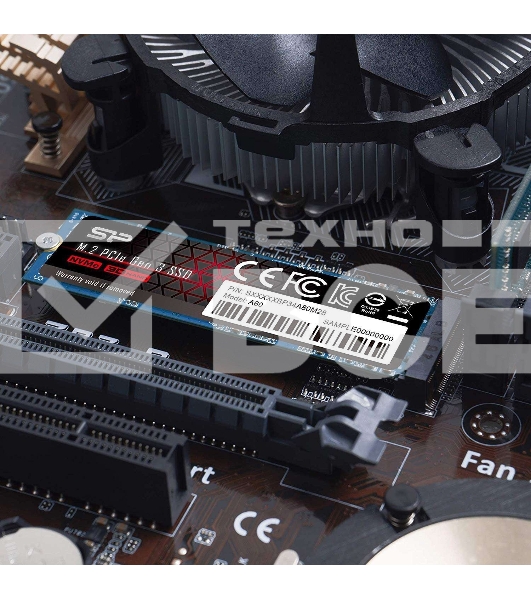 Накопитель SSD Silicon Power  M.2 2.0TB A80 <SP002TBP34A80M28> (PCI-E 3.0 х4, up to 3400/3000MBs, 3D TLC, NVMe 1.3, 22х80мм)
