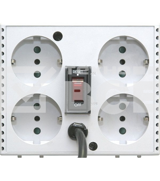  Стабилизатор напряжения Powercom Voltage Regulator, 2000VA, White, Schuko