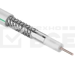 Кабель коаксиальный CAVEL SAT 703 B, Cu/Al/CuSn, 75%, 75 Ом, бухта 100 м, белый, фото2