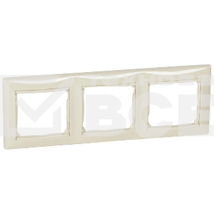 Рамка 3-м Valena горизонт. сл. кость Leg 774353