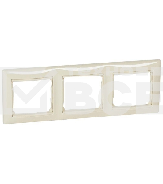 Рамка 3-м Valena горизонт. сл. кость Leg 774353