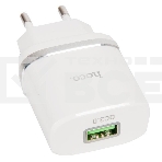 Сетевое зарядное устройство + Кабель Micro HOCO HC-16286 C12Q/1m/QC 3.0/1 USB/Выход: 5V_9V_12V, 18W, белый, фото3