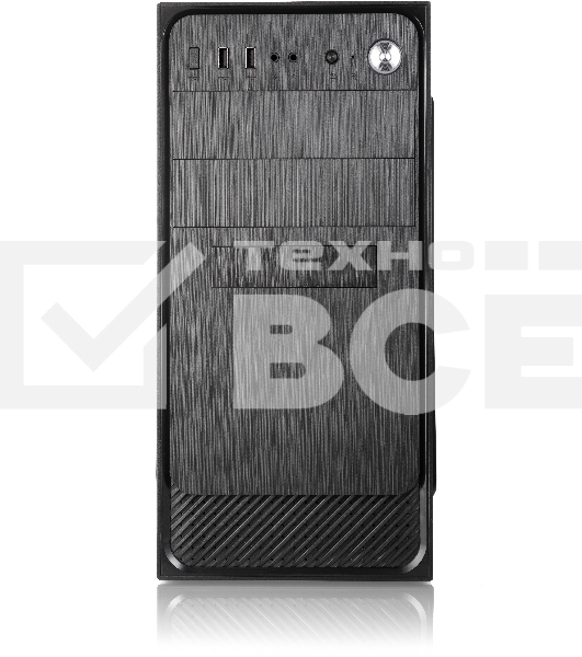 Компьютерный корпус с блоком питания 450Вт. Сase Forza mATX, 450W, 2xUSB3.0, Black, w/o FAN, 12 cm fan PSU, power cord
