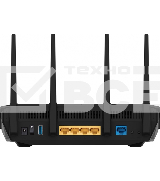 Маршрутизатор Asus RT-AX5400 AX5400 10/100/1000 компл.:устройство/крепления/адаптер черный (упак.:1шт)
