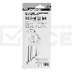 Набор ключей MATRIX имбусовых TORX, 9 шт: T10-T50, CrV, удлиненные, сатин. MATRIX 12306, фото 1