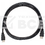 Кабель аудио-видео Cactus CS-HDMI.1.4-2 HDMI (m)/HDMI (m) 2м. Позолоченные контакты черный, фото 1