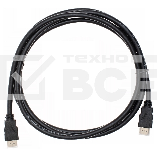 Кабель аудио-видео Cactus CS-HDMI.1.4-2 HDMI (m)/HDMI (m) 2м. Позолоченные контакты черный