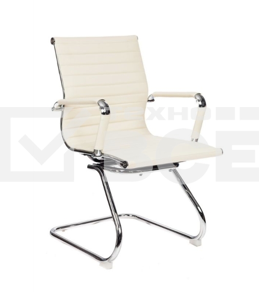 Кресло компьютерное Бюрократ CH-883-LOW-V/IVORY низкая спинка слоновая кость искусственная кожа