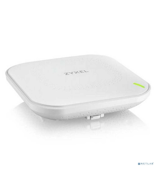 Гибридная точка доступа Zyxel NebulaFlex NWA90AX, WiFi 6, 802.11a/b/g/n/ac/ax (2,4 и 5 ГГц), MU-MIMO, антенны 2x2, до 575+1200 Мбит/с, 1xLAN GE, PoE, защита от 4G/5G, БП в комплекте