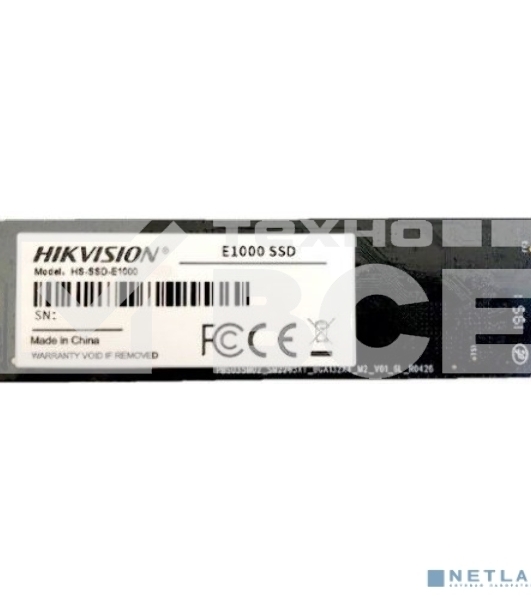 Накопитель SSD Hikvision HS-SSD-E1000/256G Hiksemi, 256Gb, PCIe 3.0 x4, M.2 2280, NVMe, R/W 1900/1200