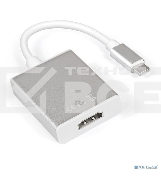Кабель-адаптер Exegate EX284937RUS Type C-HDMI ExeGate EX-CM-HDMIF-0.15 (USB Type C/19F, 0,15м)