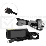 Сетевое зарядное устройство ORIENT PU-C45W с функцией быстрой зарядки, мощность 45Вт, Quick Charge 3.0+Power Delivery, выход: Type-C кабель 1.8 метра, DC 5-20В, 2.25А max, цвет черный (31122), фото 1