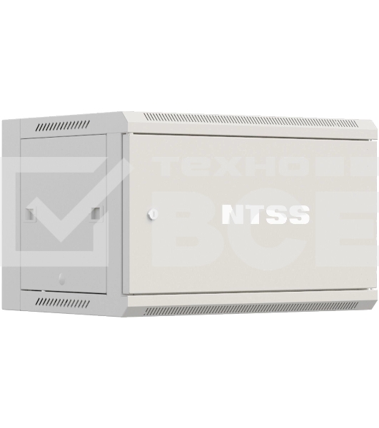 Шкаф коммутационный NTSS Премиум (NTSS-W9U6060FD) настенный 9U 570x600мм пер.дв.металл 60кг серый 500мм 22кг 220град. 500мм IP20 сталь