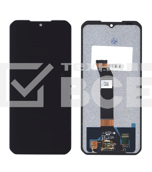 Дисплей для Doogee V30, V30T в сборе с тачскрином черный Orig